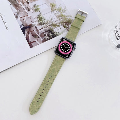 Ethnic Style Leather Watch Band For Apple Watch Series 9&8&7 41mm / SE 3&SE 2&6&SE&5&4 40mm / 3&2&1 38mm by bashfashion