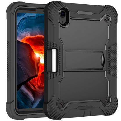 For iPad mini 2024 / mini 6 Silicone + PC Shockproof Protective Tablet Case with Holder(Black) by bashfashion