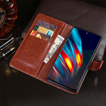 idewei Crazy Horse Texture Horizontal Flip Leather Case with Holder & Card Slots & Wallet For Tecno Pova 2(White) by idewei