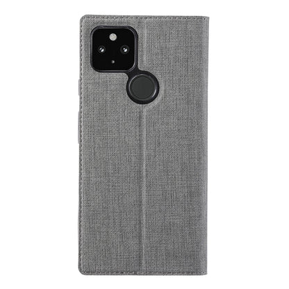 For Google Pixel 5a ViLi DMX Series Shockproof TPU + PU Leather Magnetic Attraction Horizontal Flip Case with Card Slot & Holder(Grey) by ViLi