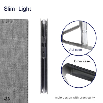 For Google Pixel 5a ViLi DMX Series Shockproof TPU + PU Leather Magnetic Attraction Horizontal Flip Case with Card Slot & Holder(Grey) by ViLi