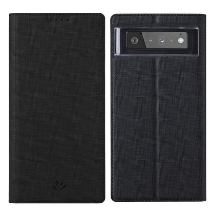 For Google Pixel 6 ViLi DMX Series Shockproof TPU + PU Leather Magnetic Attraction Horizontal Flip Case with Card Slot & Holder(Black) by ViLi