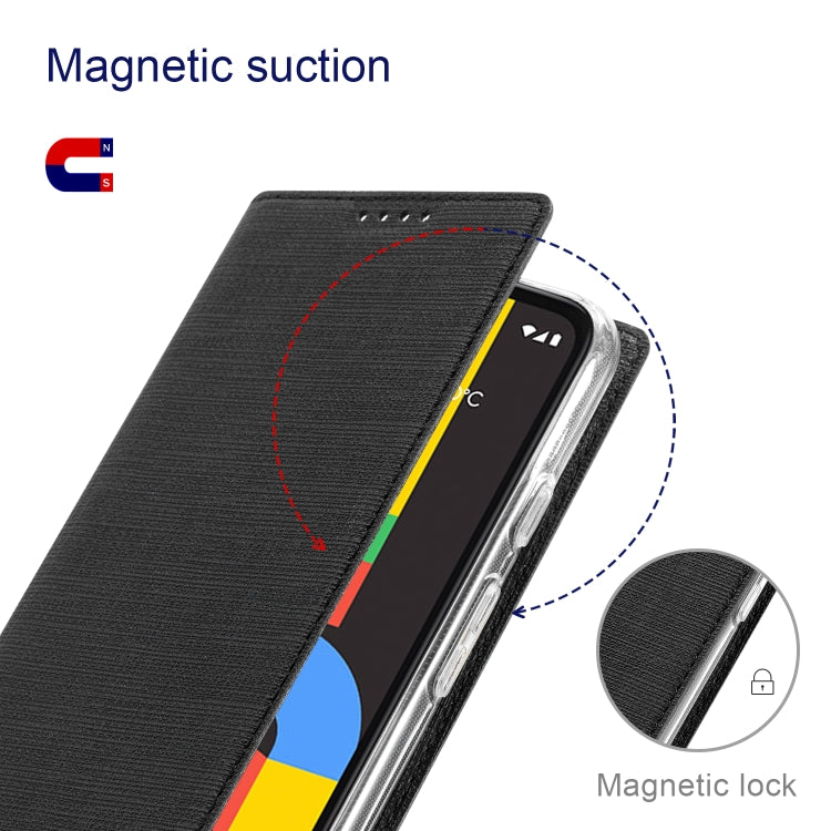 For Google Pixel 6 ViLi DMX Series Shockproof TPU + PU Leather Magnetic Attraction Horizontal Flip Case with Card Slot & Holder(Black) by ViLi