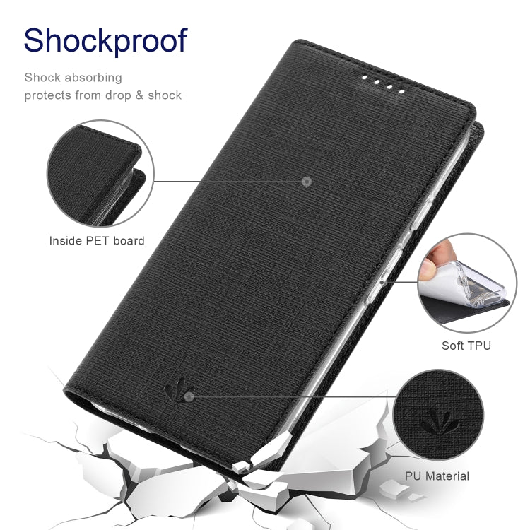 For Google Pixel 6 ViLi DMX Series Shockproof TPU + PU Leather Magnetic Attraction Horizontal Flip Case with Card Slot & Holder(Black) by ViLi