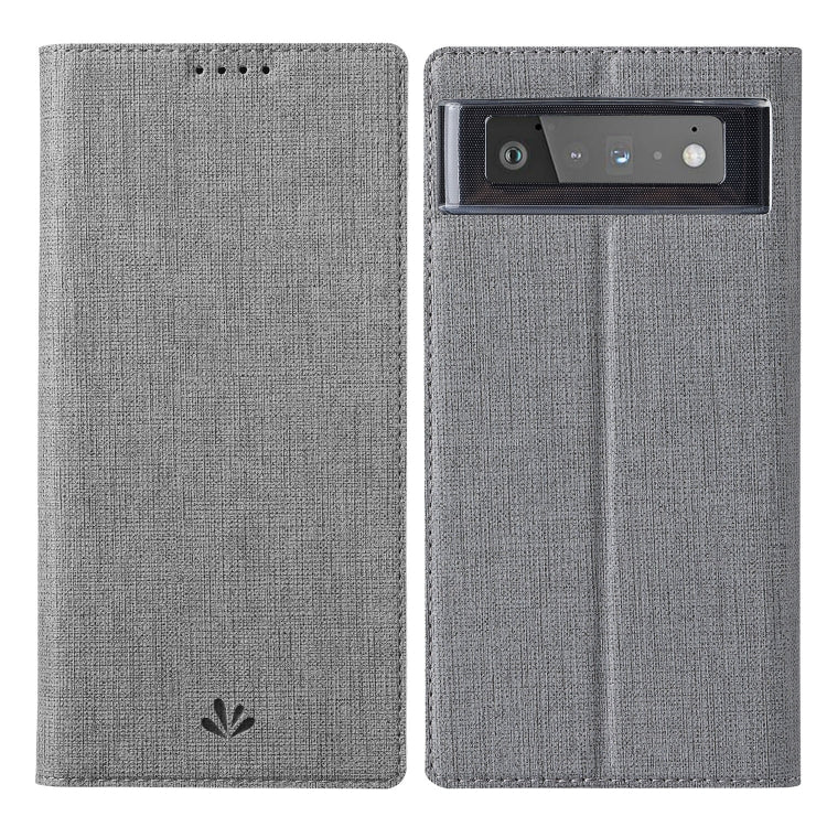 For Google Pixel 6 ViLi DMX Series Shockproof TPU + PU Leather Magnetic Attraction Horizontal Flip Case with Card Slot & Holder(Grey) by ViLi
