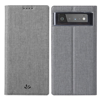 For Google Pixel 6 ViLi DMX Series Shockproof TPU + PU Leather Magnetic Attraction Horizontal Flip Case with Card Slot & Holder(Grey) by ViLi