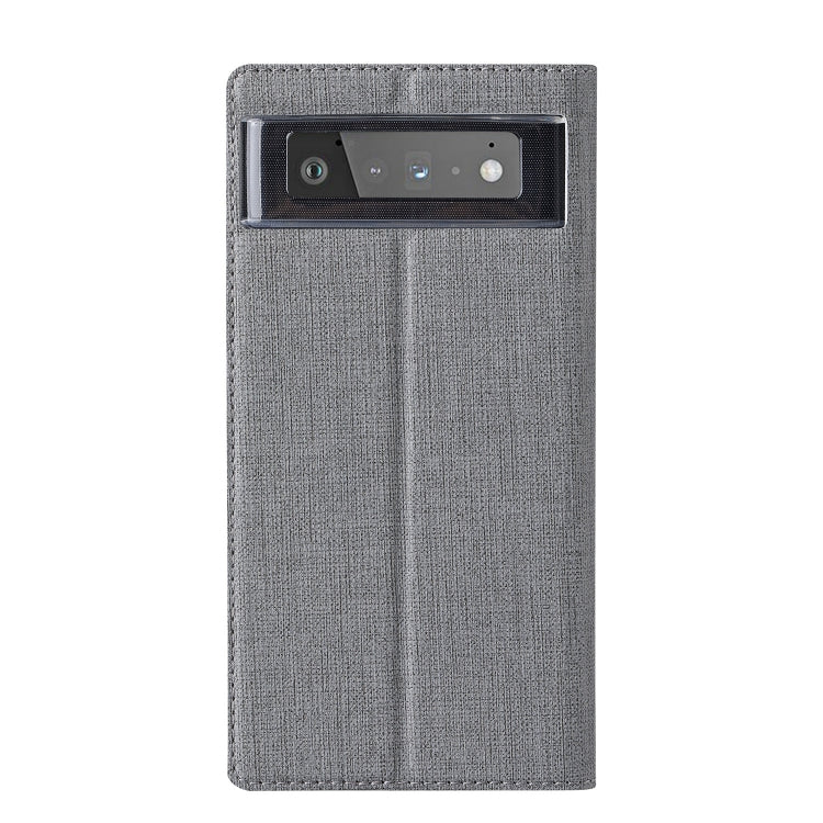 For Google Pixel 6 ViLi DMX Series Shockproof TPU + PU Leather Magnetic Attraction Horizontal Flip Case with Card Slot & Holder(Grey) by ViLi
