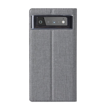 For Google Pixel 6 ViLi DMX Series Shockproof TPU + PU Leather Magnetic Attraction Horizontal Flip Case with Card Slot & Holder(Grey) by ViLi