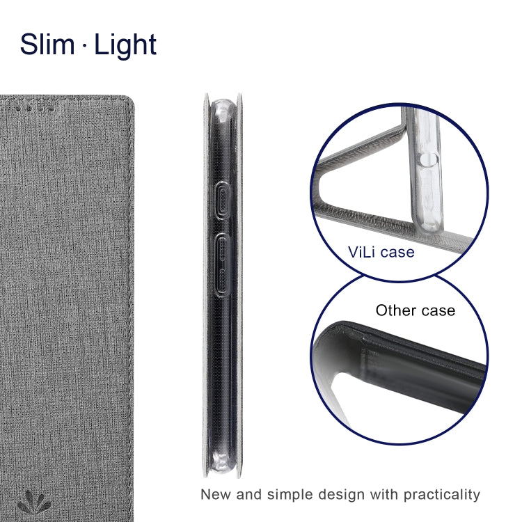 For Google Pixel 6 ViLi DMX Series Shockproof TPU + PU Leather Magnetic Attraction Horizontal Flip Case with Card Slot & Holder(Grey) by ViLi