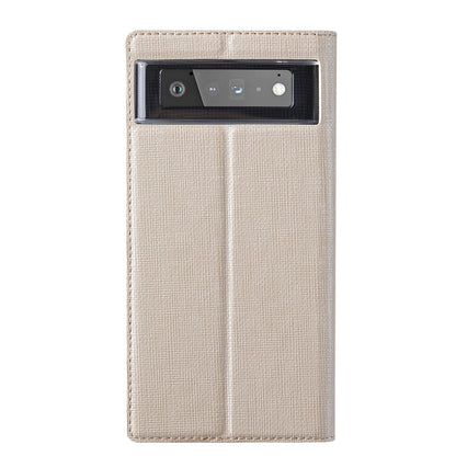 For Google Pixel 6 ViLi DMX Series Shockproof TPU + PU Leather Magnetic Attraction Horizontal Flip Case with Card Slot & Holder(Gold) by ViLi