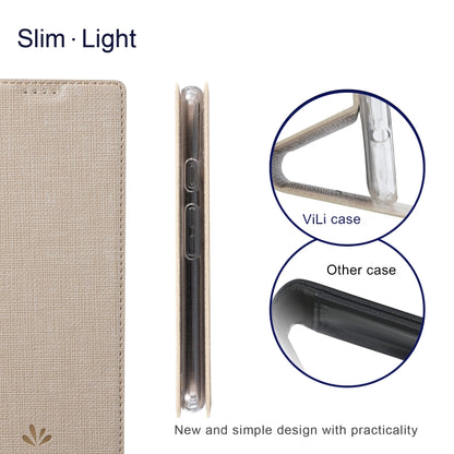 For Google Pixel 6 ViLi DMX Series Shockproof TPU + PU Leather Magnetic Attraction Horizontal Flip Case with Card Slot & Holder(Gold) by ViLi