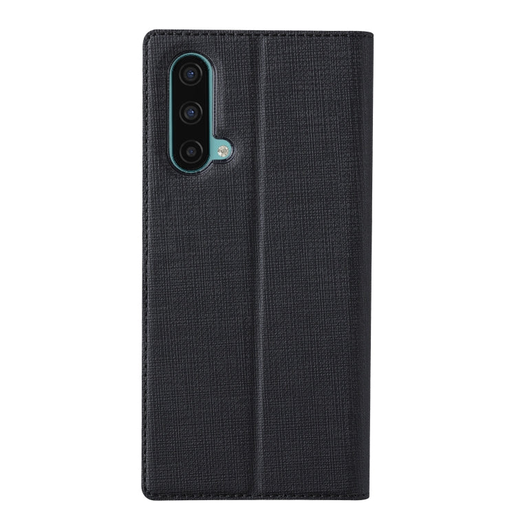 For OnePlus Nord CE 5G ViLi DMX Series Shockproof TPU + PU Leather Magnetic Attraction Horizontal Flip Case with Card Slot & Holder(Black) by ViLi