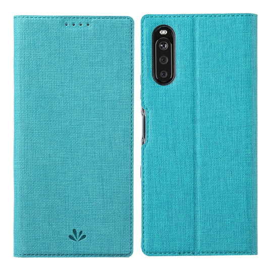 For Sony Xperia 10 III ViLi DMX Series Shockproof TPU + PU Leather Magnetic Attraction Horizontal Flip Case with Card Slot & Holder(Blue) by ViLi