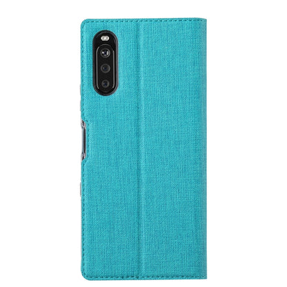 For Sony Xperia 10 III ViLi DMX Series Shockproof TPU + PU Leather Magnetic Attraction Horizontal Flip Case with Card Slot & Holder(Blue) by ViLi