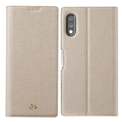 For Sony Xperia Ace II ViLi DMX Series Shockproof TPU + PU Leather Magnetic Attraction Horizontal Flip Case with Card Slot & Holder(Gold) by ViLi