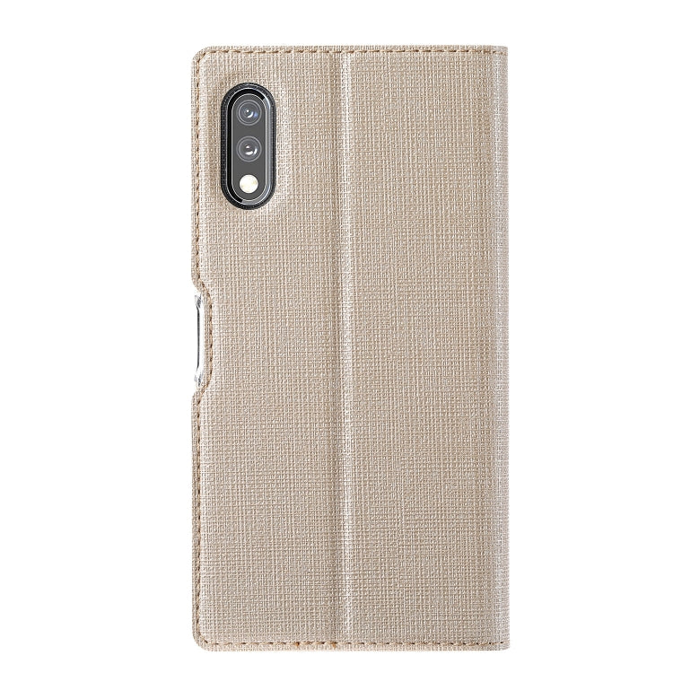 For Sony Xperia Ace II ViLi DMX Series Shockproof TPU + PU Leather Magnetic Attraction Horizontal Flip Case with Card Slot & Holder(Gold) by ViLi