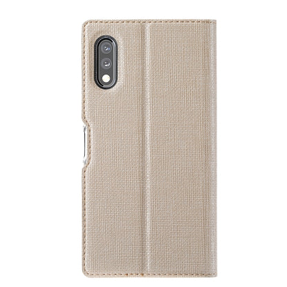 For Sony Xperia Ace II ViLi DMX Series Shockproof TPU + PU Leather Magnetic Attraction Horizontal Flip Case with Card Slot & Holder(Gold) by ViLi