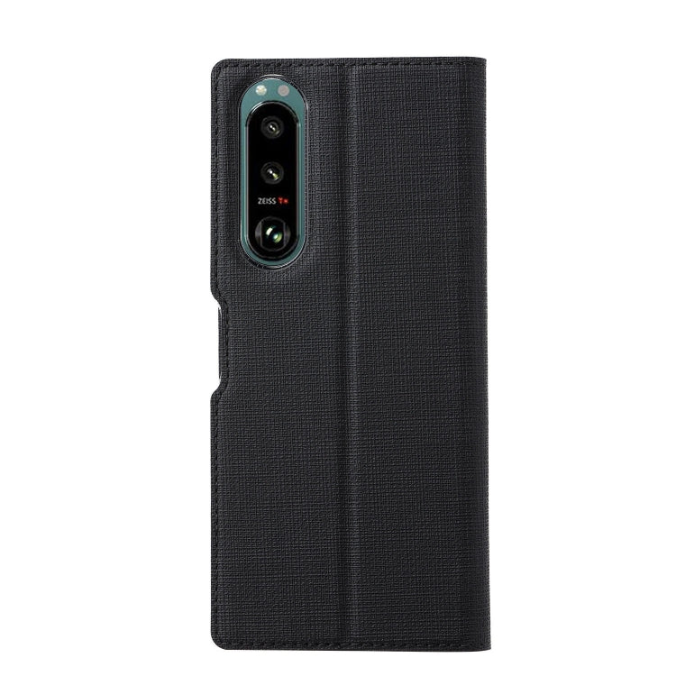 For Sony Xperia 5 III ViLi DMX Series Shockproof TPU + PU Leather Magnetic Attraction Horizontal Flip Case with Card Slot & Holder(Black) by ViLi