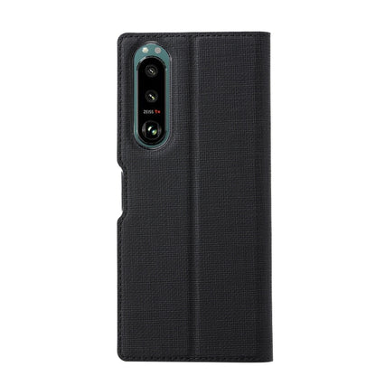 For Sony Xperia 5 III ViLi DMX Series Shockproof TPU + PU Leather Magnetic Attraction Horizontal Flip Case with Card Slot & Holder(Black) by ViLi