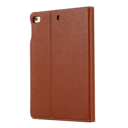 For iPad Mini 2019 & 4 & 3 & 2 & 1 GEBEI PU+TPU Horizontal Flip Protective Case with Holder & Card Slots(Brown) by GEBEI