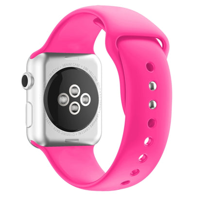 Double Nail Silicone Strap Watch Band For Apple Watch Ultra 49mm&Watch Ultra 2 49mm / Series 9&8&7 45mm / SE 3&SE 2&6&SE&5&4 44mm / 3&2&1 42mm(Pink) by bashfashion