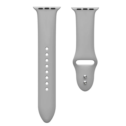 Double Nail Silicone Strap Watch Band For Apple Watch Ultra 49mm&Watch Ultra 2 49mm / Series 9&8&7 45mm / SE 3&SE 2&6&SE&5&4 44mm / 3&2&1 42mm(Grey) by bashfashion