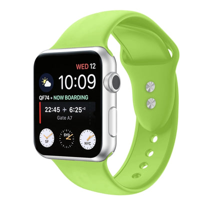 Double Nail Silicone Strap Watch Band For Apple Watch Ultra 49mm&Watch Ultra 2 49mm / Series 9&8&7 45mm / SE 3&SE 2&6&SE&5&4 44mm / 3&2&1 42mm(Green) by bashfashion