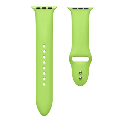 Double Nail Silicone Strap Watch Band For Apple Watch Ultra 49mm&Watch Ultra 2 49mm / Series 9&8&7 45mm / SE 3&SE 2&6&SE&5&4 44mm / 3&2&1 42mm(Green) by bashfashion