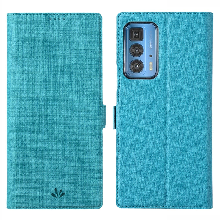 ViLi K Series Shockproof TPU + PU Leather Magnetic Buckle Horizontal Flip Case with Card Slots & Wallet & Holder For Motorola Moto Edge 20 Pro(Blue) by ViLi