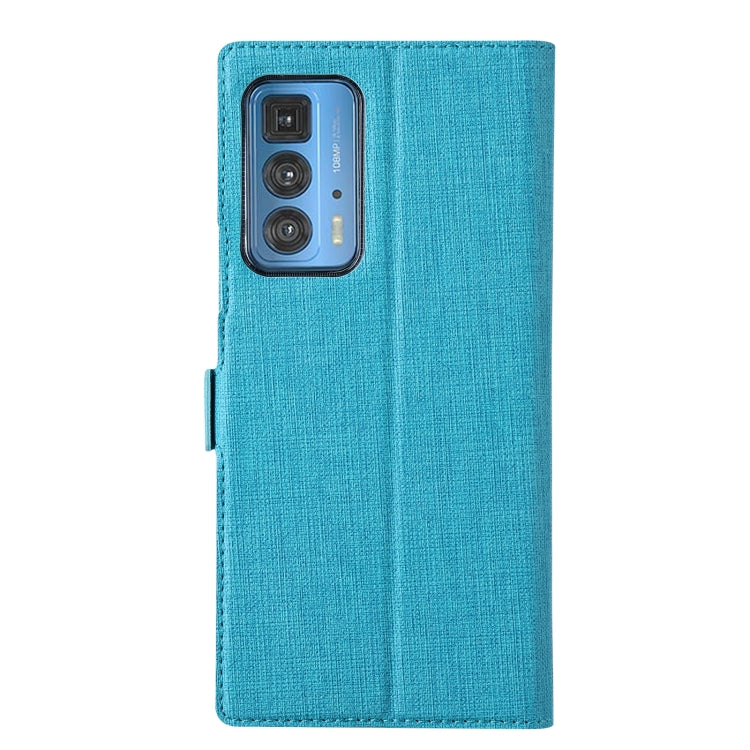 ViLi K Series Shockproof TPU + PU Leather Magnetic Buckle Horizontal Flip Case with Card Slots & Wallet & Holder For Motorola Moto Edge 20 Pro(Blue) by ViLi