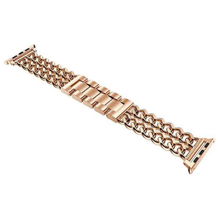 Metal Cowboy Watch Band For Apple Watch Ultra 49mm&Watch Ultra 2 49mm / Series 9&8&7 45mm / SE 3&SE 2&6&SE&5&4 44mm / 3&2&1 42mm(Rose Gold) by bashfashion