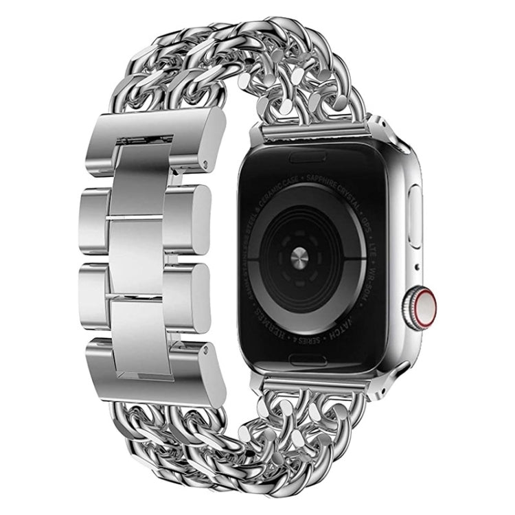 Metal Cowboy Watch Band For Apple Watch Ultra 49mm&Watch Ultra 2 49mm / Series 9&8&7 45mm / SE 3&SE 2&6&SE&5&4 44mm / 3&2&1 42mm(Silver) by bashfashion