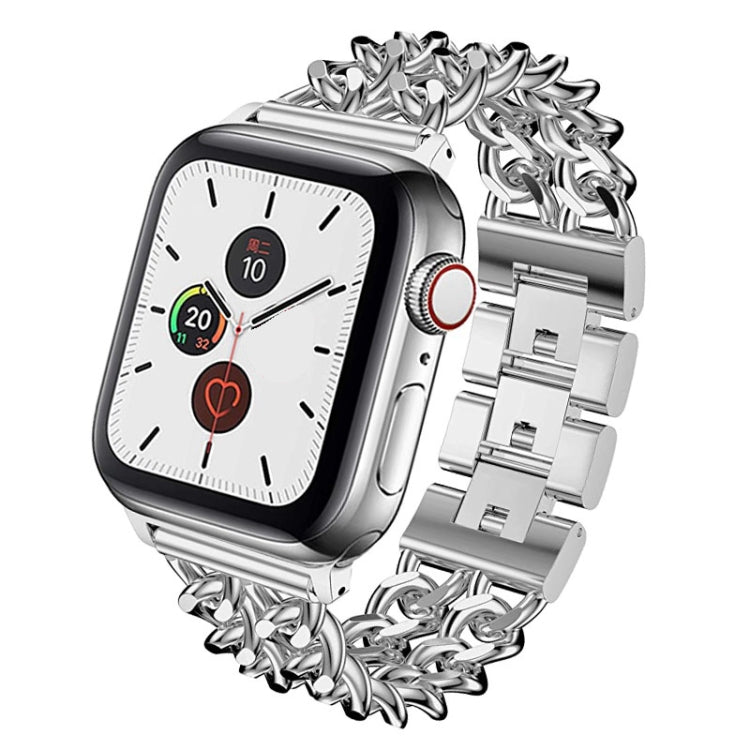 Metal Cowboy Watch Band For Apple Watch Ultra 49mm&Watch Ultra 2 49mm / Series 9&8&7 45mm / SE 3&SE 2&6&SE&5&4 44mm / 3&2&1 42mm(Silver) by bashfashion