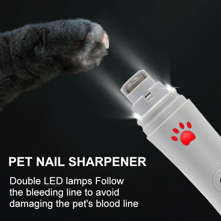 RC-306 Animal Nail Grinder USB Automatic Manicure(White) by bashfashion