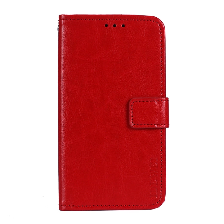 For Google Pixel 5a 5G idewei Crazy Horse Texture Horizontal Flip Leather Case with Holder & Card Slots & Wallet(Red) by idewei