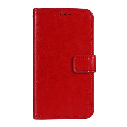 For Google Pixel 5a 5G idewei Crazy Horse Texture Horizontal Flip Leather Case with Holder & Card Slots & Wallet(Red) by idewei