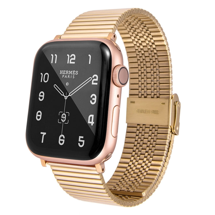 Multi-baht Steel Watch Band For Apple Watch Ultra 49mm&Watch Ultra 2 49mm / Series 9&8&7 45mm / SE 3&SE 2&6&SE&5&4 44mm / 3&2&1 42mm(Gold) by bashfashion