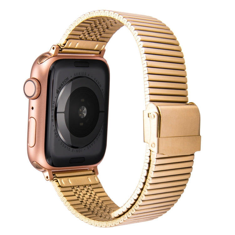 Multi-baht Steel Watch Band For Apple Watch Ultra 49mm&Watch Ultra 2 49mm / Series 9&8&7 45mm / SE 3&SE 2&6&SE&5&4 44mm / 3&2&1 42mm(Gold) by bashfashion
