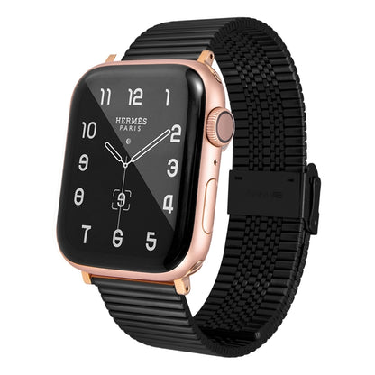 Multi-baht Steel Watch Band For Apple Watch Ultra 49mm&Watch Ultra 2 49mm / Series 9&8&7 45mm / SE 3&SE 2&6&SE&5&4 44mm / 3&2&1 42mm(Black) by bashfashion