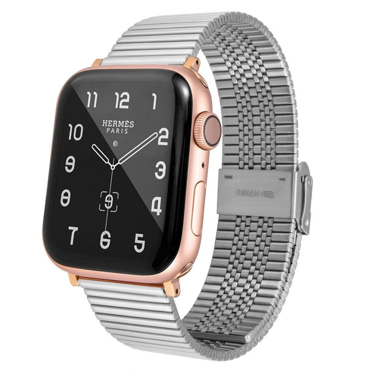 Multi-baht Steel Watch Band For Apple Watch Ultra 49mm&Watch Ultra 2 49mm / Series 9&8&7 45mm / SE 3&SE 2&6&SE&5&4 44mm / 3&2&1 42mm(Silver) by bashfashion