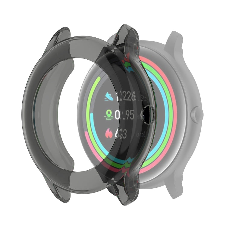 For Xiaomi IMILAB KW66 / YAMAY SW022 Half Coverage Hollowed TPU Protective Case(Transparent Black) by bashfashion