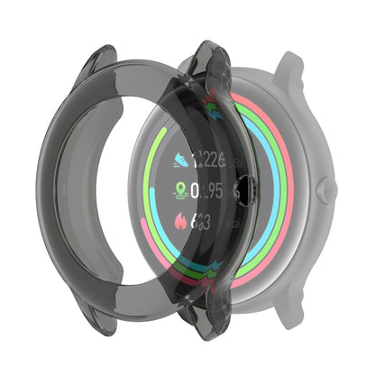 For Xiaomi IMILAB KW66 / YAMAY SW022 Half Coverage Hollowed TPU Protective Case(Transparent Black) by bashfashion