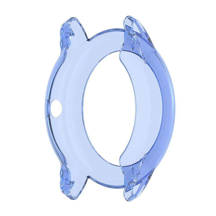 For Xiaomi IMILAB KW66 / YAMAY SW022 Half Coverage Hollowed TPU Protective Case(Transparent Blue) by bashfashion