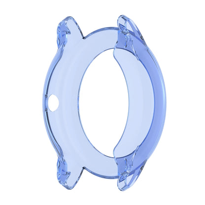 For Xiaomi IMILAB KW66 / YAMAY SW022 Half Coverage Hollowed TPU Protective Case(Transparent Blue) by bashfashion