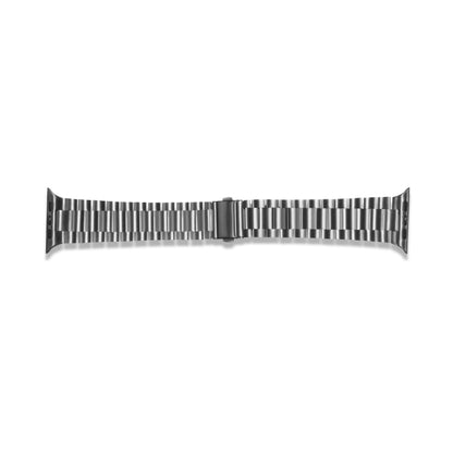 Ultra-thin Three-bead Metal Strap Watch Band For Apple Watch Ultra 49mm&Watch Ultra 2 49mm / Series 9&8&7 45mm / SE 3&SE 2&6&SE&5&4 44mm / 3&2&1 42mm(Grey) by bashfashion