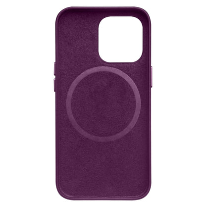 For iPhone 13 Pro QIALINO Nappa Cowhide MagSafe Magnetic Protective Case (Purple Crystal) by QIALINO