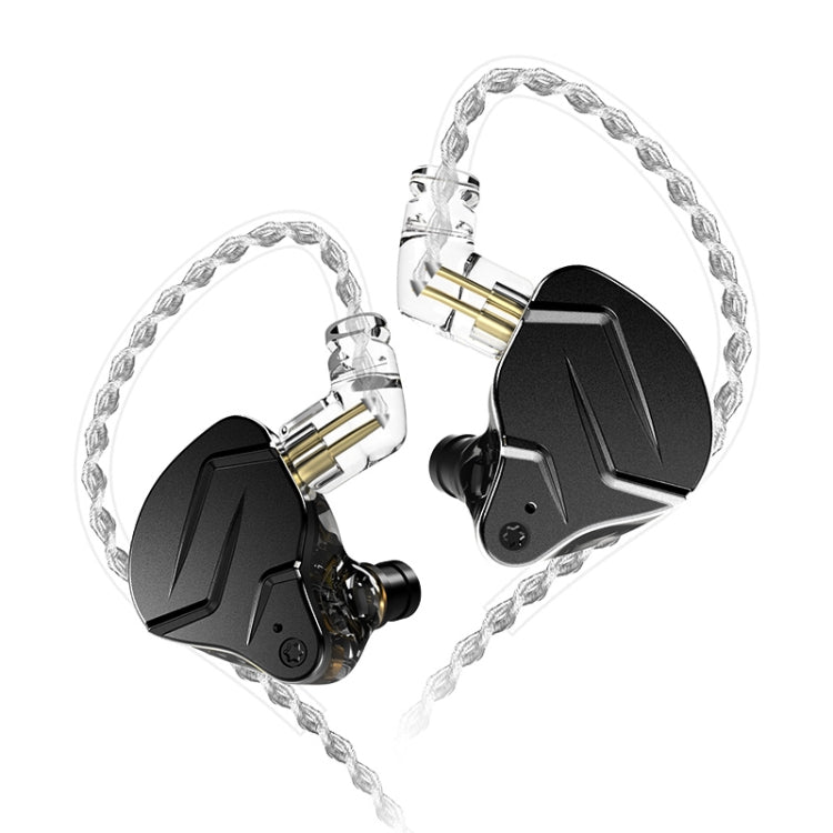 KZ ZSN Pro X Ring Iron Hybrid Drive Metal In-ear Wired Earphone, Standard Version(Black) by KZ