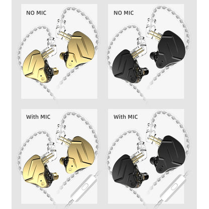 KZ ZSN Pro X Ring Iron Hybrid Drive Metal In-ear Wired Earphone, Standard Version(Gold) by KZ