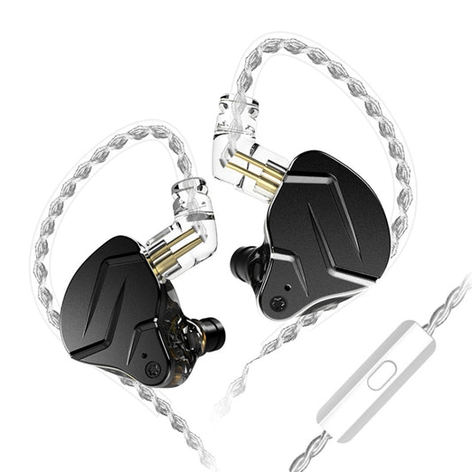 KZ ZSN Pro X Ring Iron Hybrid Drive Metal In-ear Wired Earphone, Mic Version(Black) by KZ