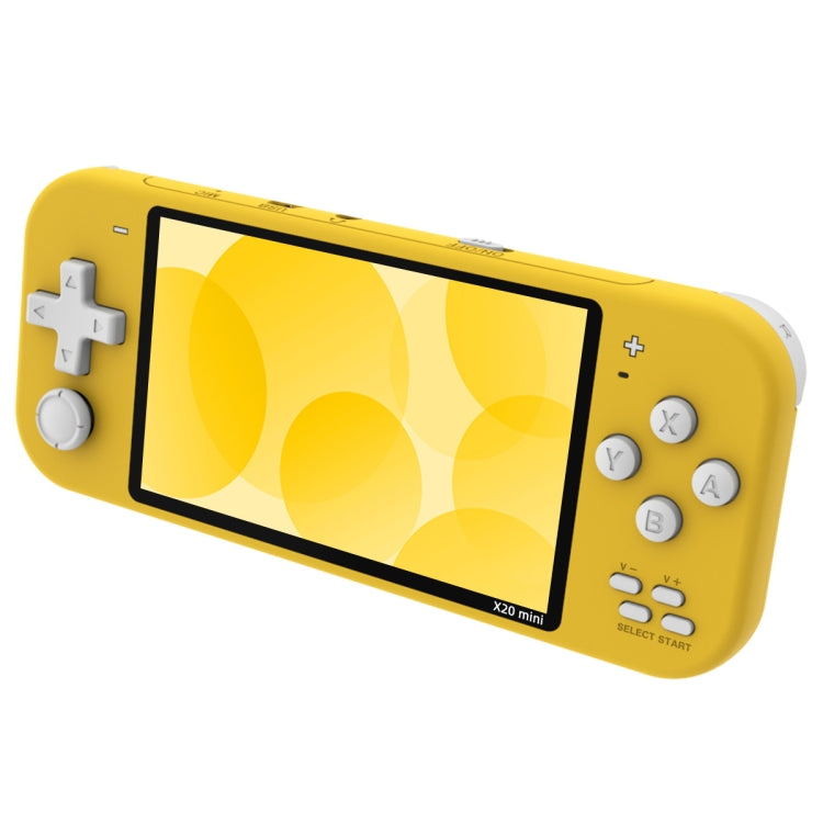 X20 mini Classic Games Handheld Game Console with 4.3 inch Screen & 8GB Memory(Yellow) by bashfashion